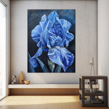Blue Flower Canvas Painting